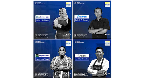 ‘현대 스타트업 챌린지’에 참여한 인도네시아 창업가들의 모습./사진제공=현대차그룹