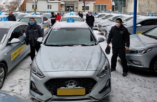 2월1일 춘천의 세번째 택시협동조합인 하나협동조합이 운행을 시작한다./사진=이덕일 이사장 
