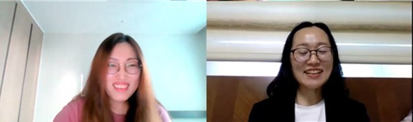'세계인의 날'을 기념해 다다르고를 통해 다문화 강사가 된 결혼이주여성 황세연님(왼쪽)과 더그라운드웍스를 통해 통번역사가 된 결혼이주여성 송청화의 인터뷰를 진행했다.