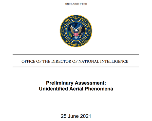 미국 정부는 지난 25일 ‘미확인 비행 현상’에 대한 보고서를 발표했다. 출처=미국 국방부