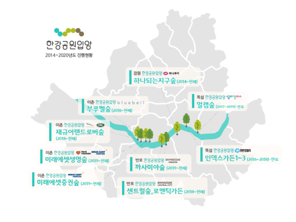 한강공원입양현황/출처=(재)서울그린트러스트