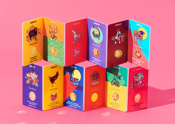 한국조폐공사가 발달장애 디자이너와 협력해 만든 ‘천사의 재능 메달 시리즈’/출처=한국조폐공사