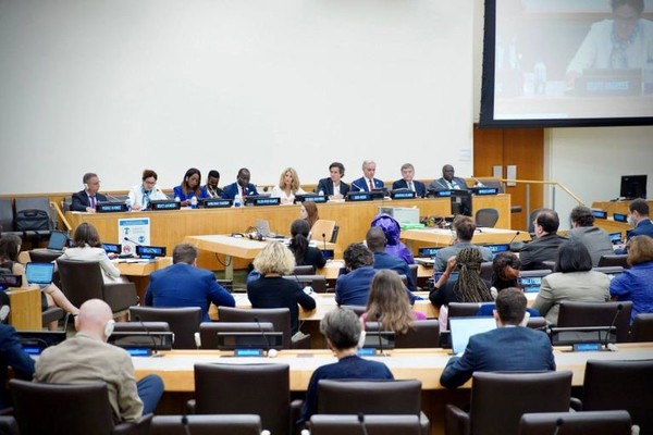 올해 7월 22일 뉴욕, ILO와 UNCTAD가 스페인 정부와 함께 개최한 행사 '잠재적 UN총회 결의안: SDGs를 달성하기 위한 사회연대경제의 역할(Role of Social and Solidarity Economy in achieving the SDGs: Potential General Assembly Resolution)./출처=UNTFSSE 웹사이트