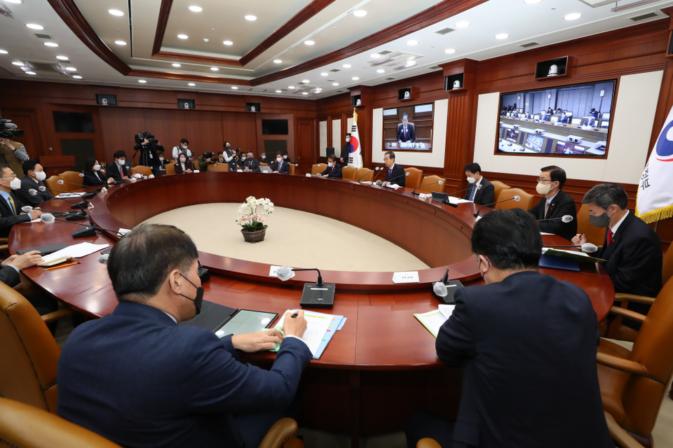 국정현안관계장관 회의가 5일, 정부 서울청사에서 열렸다./출처=국무조정실