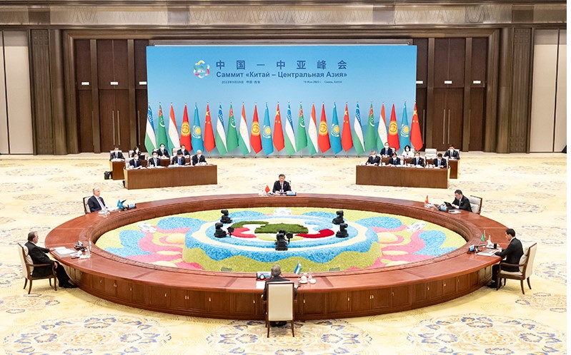19일 중국-중앙아시아 정상회의 행사 사진(중국 국무원 홈페이지)
