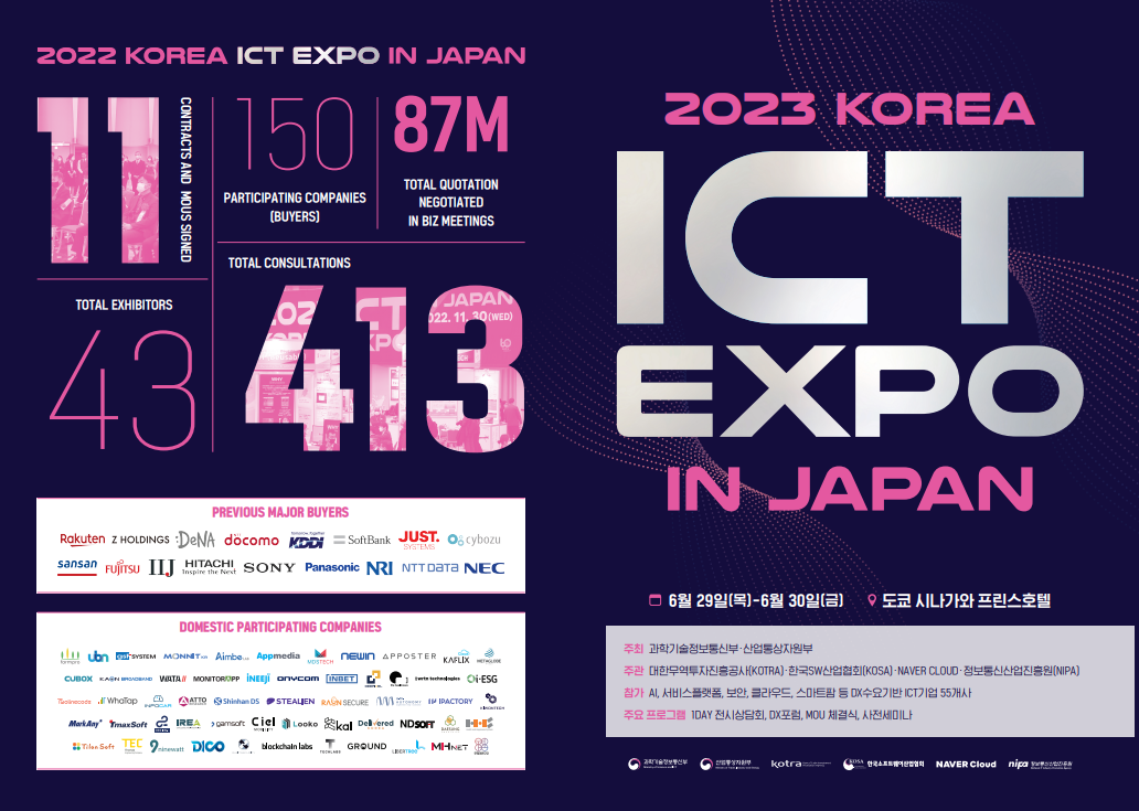 ICT EXPO in Japan 홍보이미지. 제공=제주창조경제혁신센터