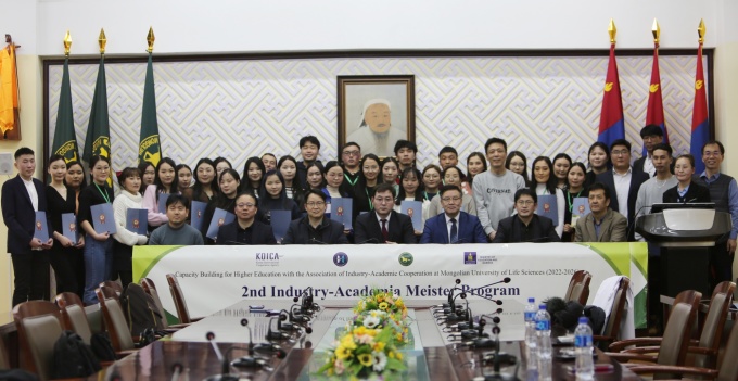 한경국립대는 몽골대학 학생 대상 마이스터 프로그램을 운영했다.(한경국립대 제공)