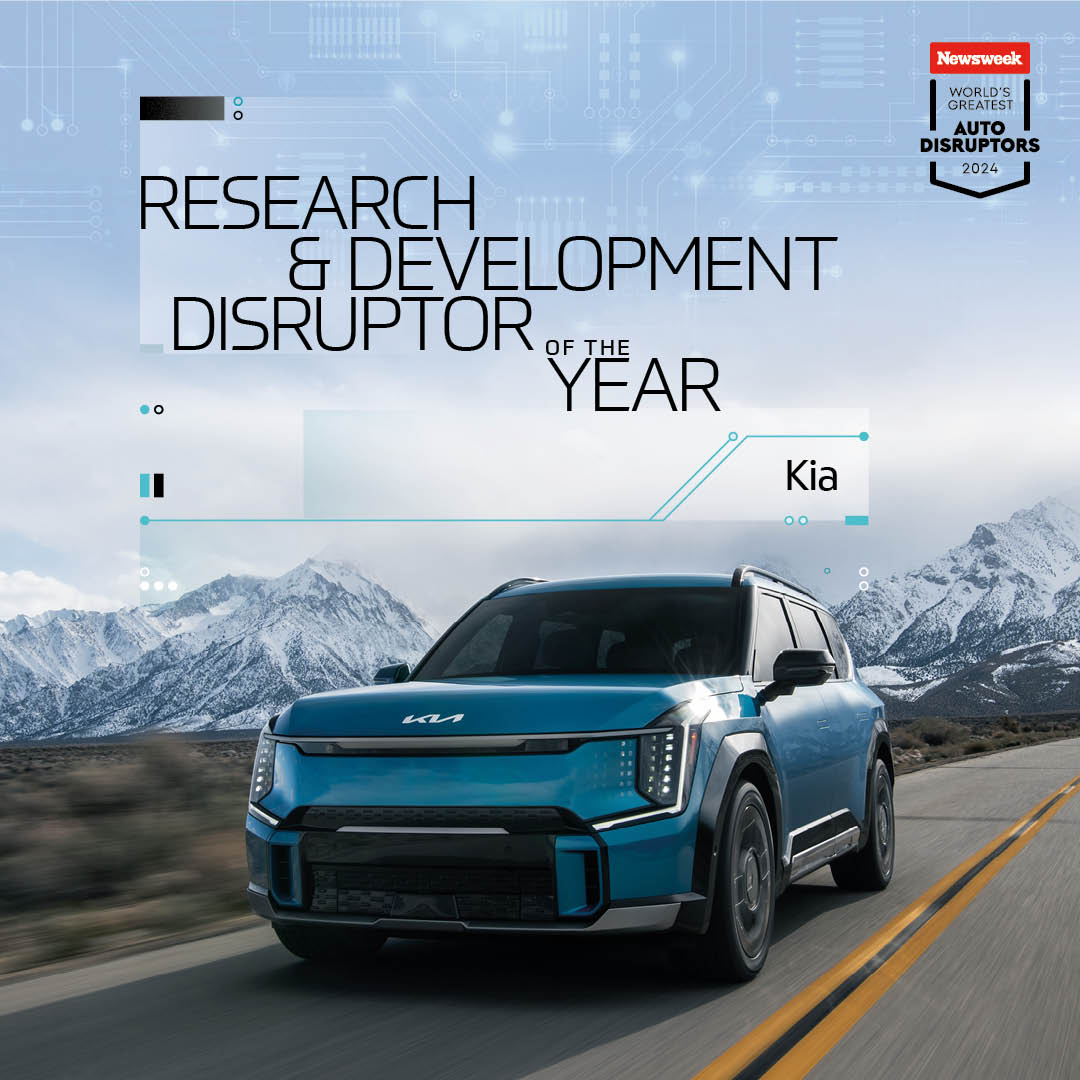 ‘올해의 연구개발(Research and Development Disruptor of the Year)’ 부문에 선정된 기아 EV9 / 사진 = 기아자동차 제공