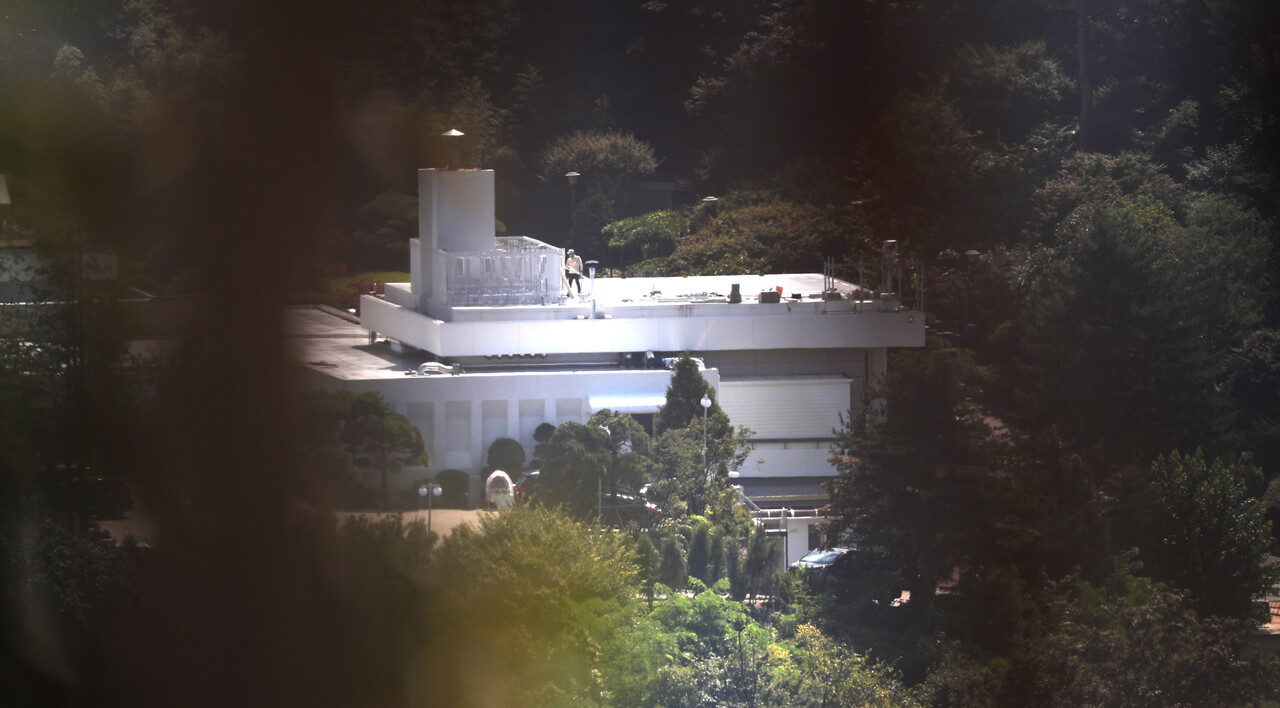서울 용산구 윤석열 대통령 관저에서 막바지 입주 작업이 진행되고 있던 당시. 2022.09.01. /자료사진=뉴시스