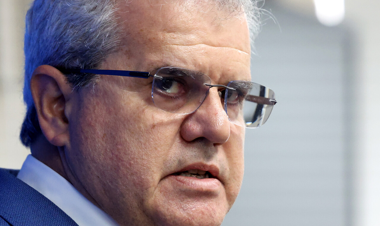 미국 심해 기술 평가 전문 기업 액트지오의 비토르 아브레우 고문이 7일 오전 세종시 정부세종청사 산업통상자원부에서 '동해 심해 가스전' 관련 브리핑하고 있다. 2024.06.07./뉴시스