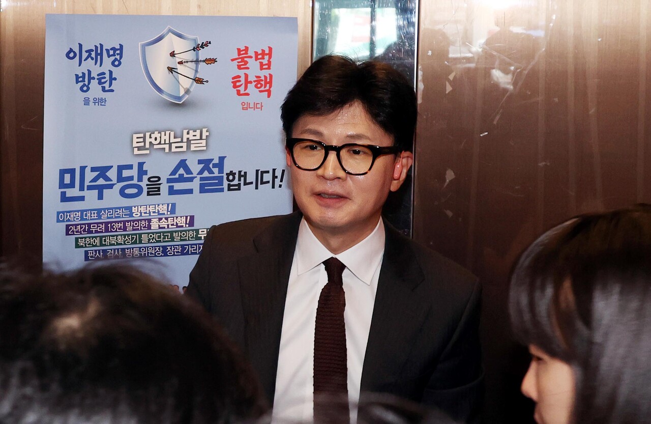 당사로 출근하는 한동훈 대표/사진=뉴시스