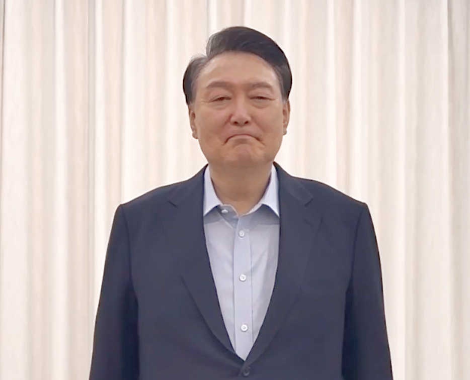 (사진=대통령실 제공 영상 캡처) 2025.01.15.