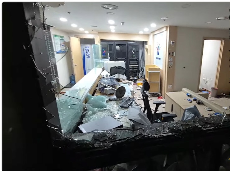 /사진=서울서부지방법원 무단 점거 기록 유튜브 '락티비' 영상 유튜브 갈무리