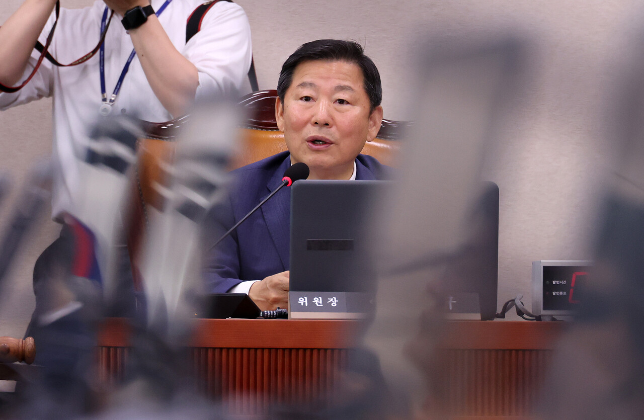 이철규 국회 산업통상자원중소벤처기업위원회 위원장이  서울 여의도 국회에서 열린 산업통상자원중소벤처기업위원회 전체회의에서 발언하고 있다. 2024.07.09./자료사진=뉴시스