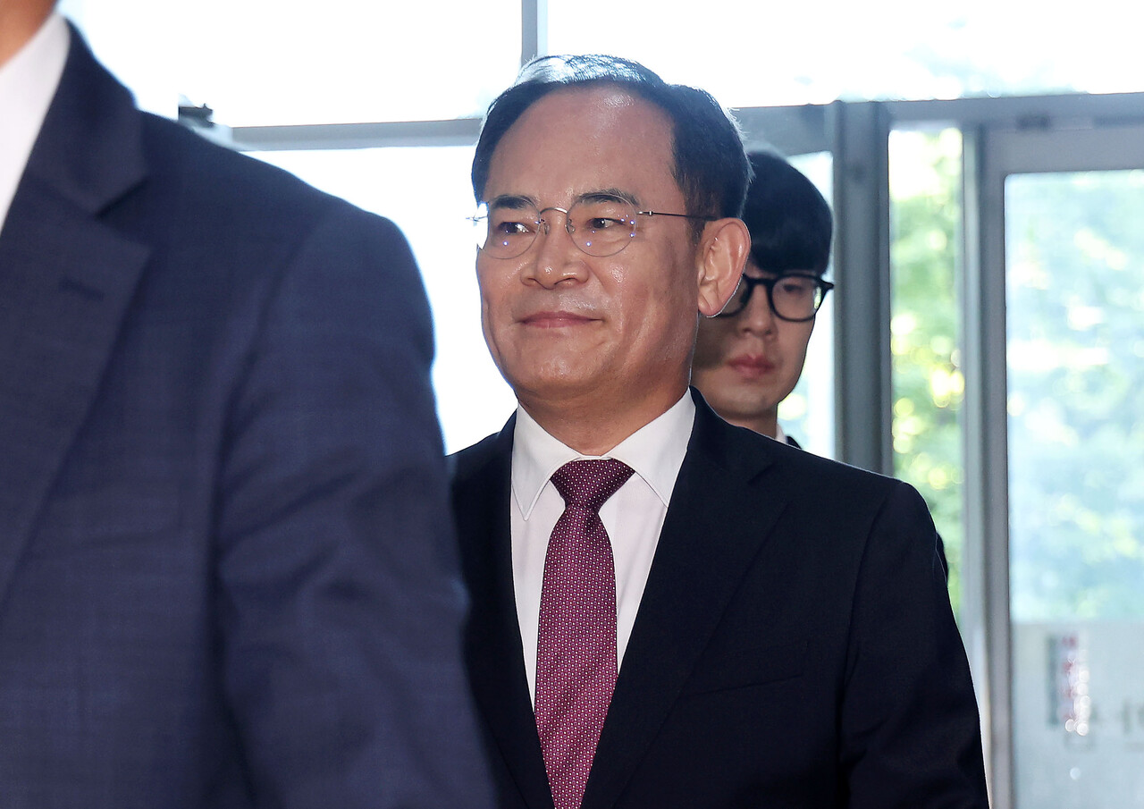 종득 국민의힘 의원이 12일 서울 서초구 순직해병 특검 사무실에 피의자 신분으로 출석하고 있다. 직권남용 권리행사방해 혐의를 받고 있는 임 의원은 윤석열 정부 당시 국가안보실 2차장을 지낸바 있다./사진=뉴시스